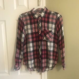 Rails hunter plaid top